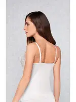 Kadın Dantelli Askılı Atlet Doreanse 9382 Beyaz detay görünüm