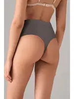 Kadın Fitilli Yüksek Bel Tanga String Doreanse 6125 Siyah