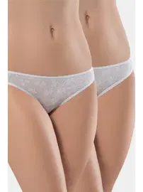 Türen Kadın Jakarlı 2li Pamuklu Bikini Külot Türen 256