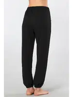 Siyah Beli Paçası Lastikli Kadın Jogger Pantolon Türen 3614 Siyah farklı açı