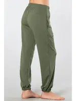 Cepli Jogger Lastikli Kadın Pantolon Türen 3614 Yeşil farklı açı