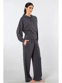 Türen Boru Paça Kadın Kapüşonlu Eşofman Takımı Türen 3608