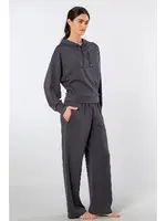 Boru Paça Kadın Kapüşonlu Eşofman Takımı Türen 3608 Antrasit