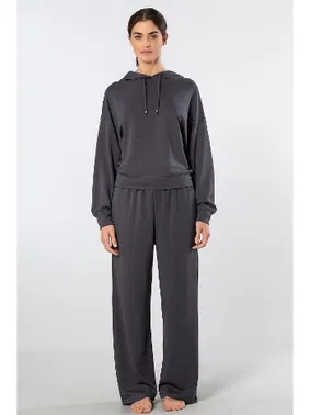 Türen Boru Paça Kadın Kapüşonlu Eşofman Takımı Türen 3608 - Alternatif Görünüm