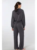 Boru Paça Kadın Kapüşonlu Eşofman Takımı Türen 3608 Antrasit farklı açı