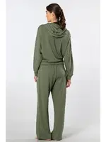 Boru Paça Kadın Kapüşonlu Eşofman Takımı Türen 3608 Yeşil görsel 4