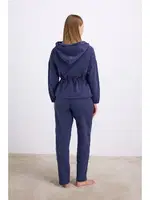 Kadın Kapüşonlu Fermuarlı Sweatshirt ve Pantolon Takımı Anıl 11605 Parlement detay görünüm