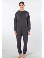 Kapüşonlu Jogger Kadın Antrasit Eşofman Takımı Türen 3609 Antrasit görsel 4