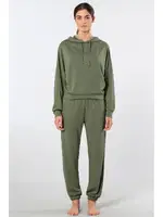 Cepli Kapüşonlu Kadın Jogger Eşofman Takımı Türen 3609 Yeşil detay görünüm
