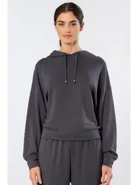 Türen Antrasit Kadın Kapüşonlu Sweatshirt Türen 3612
