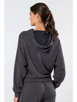 Antrasit Kadın Kapüşonlu Sweatshirt Türen 3612 Antrasit farklı açı