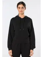 Kapüşonlu Siyah Kadın Sweatshirt Türen 3612 Siyah detay görünüm