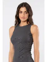 Kolsuz Ribana Kadın Atlet Türen 3407 Antrasit detay görünüm