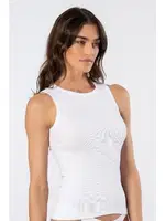 Fitilli Kadın Kolsuz Ribana Atlet Türen 3407 Beyaz detay görünüm