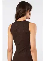 Ribana Fitilli Kalın Askılı Kadın Atlet Türen 3407 Kahverengi farklı açı