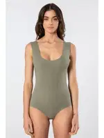 Lazer Kesim Pamuklu Çıtçıtlı Body Türen 905 Yeşil detay görünüm