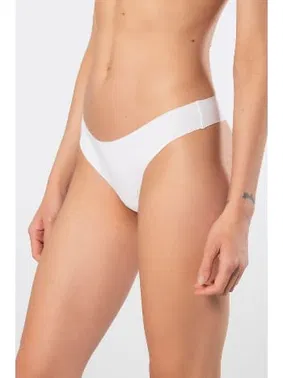 Türen String Lazer Kesim Pamuklu Kadın Külot Türen 912/Beyaz