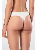 Pamuklu Lazer Kesim String Kadın Külot Türen 912/Ekru Ekru farklı açı