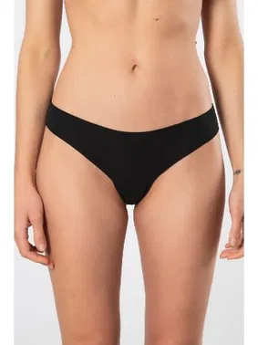 Türen Lazer Kesim Pamuklu String Kadın Külot Türen 912/Siyah