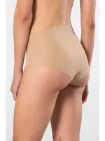 Lazer Kesim Pamuklu Yüksek Bel Kadın Külot Türen 911 Vizon görsel 4