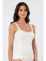 Likralı Dantelli İp Askılı Kaşkorse Kadın Atlet Türen 926 Ekru detay görünüm