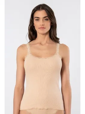 Türen Dantelli İp Askılı Kaşkorse Kadın Likralı Atlet Türen 926