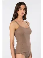 Kadın Likralı Dantelli İp Askılı Kaşkorse Türen 926/Vizon Vizon detay görünüm