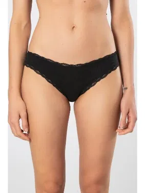 Türen Dantelli Likralı Ribana Bikini Kadın Külot 2li Türen 928 - Alternatif Görünüm