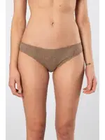 Kadın Likralı Ribana Dantelli Bikini Külot 2li Paket Türen 928/Vizon Vizon detay görünüm