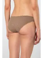 Kadın Likralı Ribana Dantelli Bikini Külot 2li Paket Türen 928/Vizon Vizon görsel 4