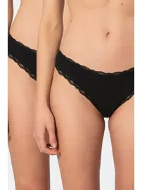 Türen Ribana 2li Dantelli Kadın Likralı String Türen 927