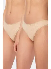Türen Dantelli Kadın Likralı Ribana String 2li Türen 927