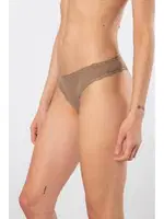 Likralı Ribana Dantelli Kadın String 2li Türen 927 Vizon farklı açı