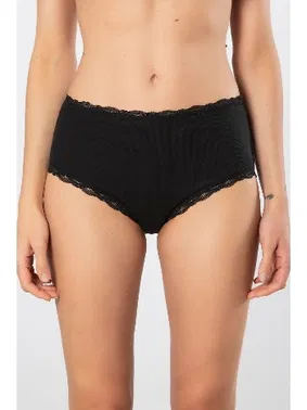 Türen Likralı 2li Ribana Dantelli Yüksel Bel Kadın Külot Türen 929 - Alternatif Görünüm