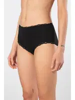 Likralı 2li Ribana Dantelli Yüksel Bel Kadın Külot Türen 929 Siyah farklı açı