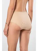 Likralı Ribana Dantelli Yüksel Bel Kadın Külot 2li Türen 929 Ten görsel 4