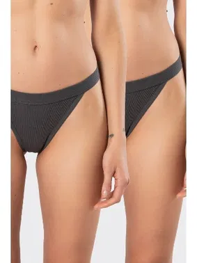 Türen Likralı Ribana 2li Kadın String Türen 930