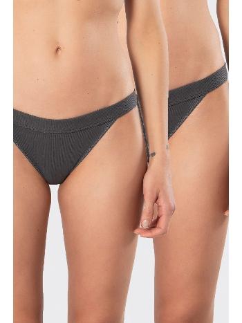 Antrasit Likralı Ribana Kadın Külot 2li Türen 931