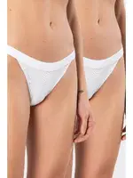 Geniş Lastikli Likralı Ribana 2li Kadın Külot Türen 931 Beyaz