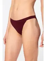 Bordo Likralı Ribana Geniş Lastikli Kadın Külot 2li Paket Türen 931 Bordo farklı açı