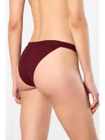 Bordo Likralı Ribana Geniş Lastikli Kadın Külot 2li Paket Türen 931 Bordo görsel 4