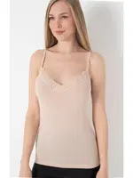 Kadın Lycralı Dantelli İp Askılı Atlet Öztaş 20002-A Ten farklı açı