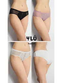 Confeo Kadın Midi Bato Külot 4 Lü Paket Confeo C804-509