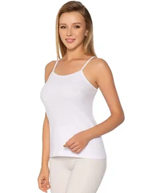 Gümüş Ribana İp Askı Düz Biye Kadın Atlet Gümüş 3008 - 6 Adet - Alternatif Görünüm