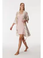 Kadın Sabahlık ve Gecelik Takım Anıl 11356 Pembe görsel 4