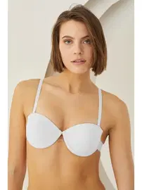 NBB Kadın Straplez Sütyen Destekli Sırtı Şeffaf NBB 30017