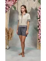 KADIN T-Shirt Pijama Takımı Doreanse 25Y4074 Mavi