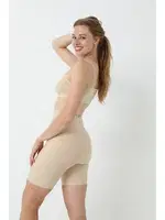 Kadın Ten Lazer Kesim Paçalı Korse FormActive 30200 Ten farklı açı