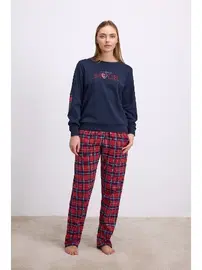 Anıl Kadın Uzun Kol Sweatshirt Pijama Takımı Anıl 11579