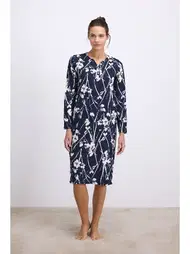 Anıl Kadın Uzun Kollu, Nefes Alabilen Yumuşak Kumaş, Konforlu ve Şık Günlük Ev Giyimi Anıl 11534